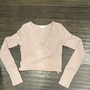 Spiritual Gangster Blush Ribbed Top
